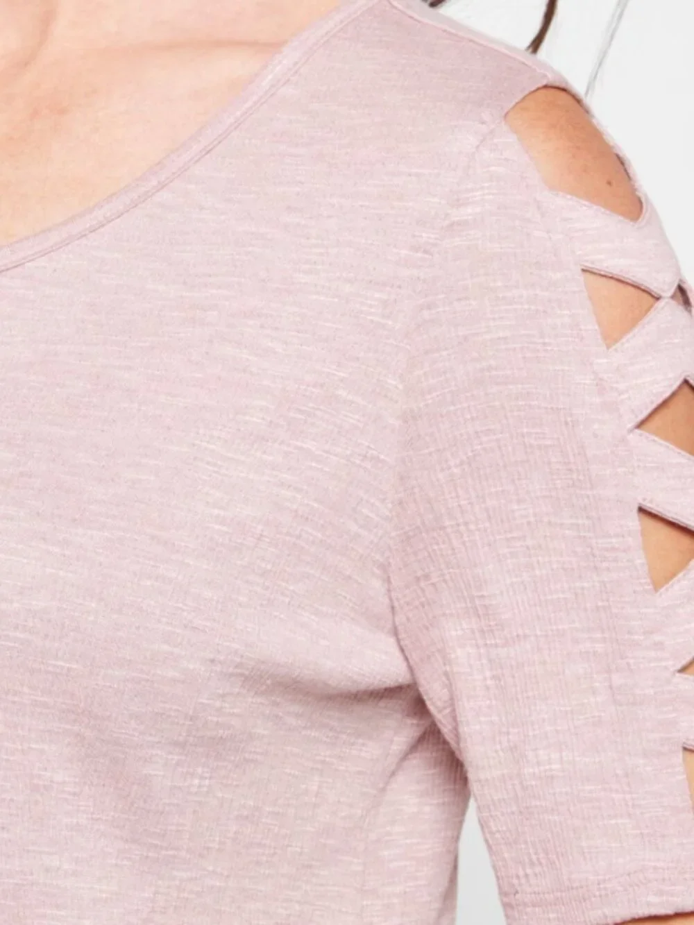 FORTUNE + IVY Taryn Cut Out Detail Knit Top - Picture 3 of 3
